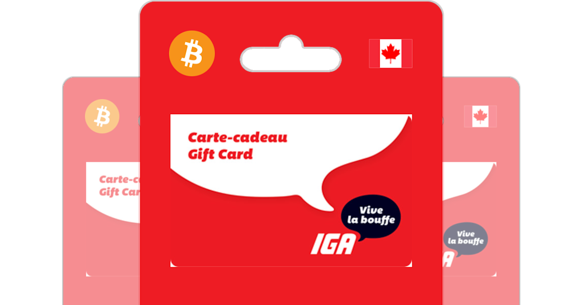 Buy IGA Gift Card with Bitcoin ETH USDT or Crypto Bitrefill