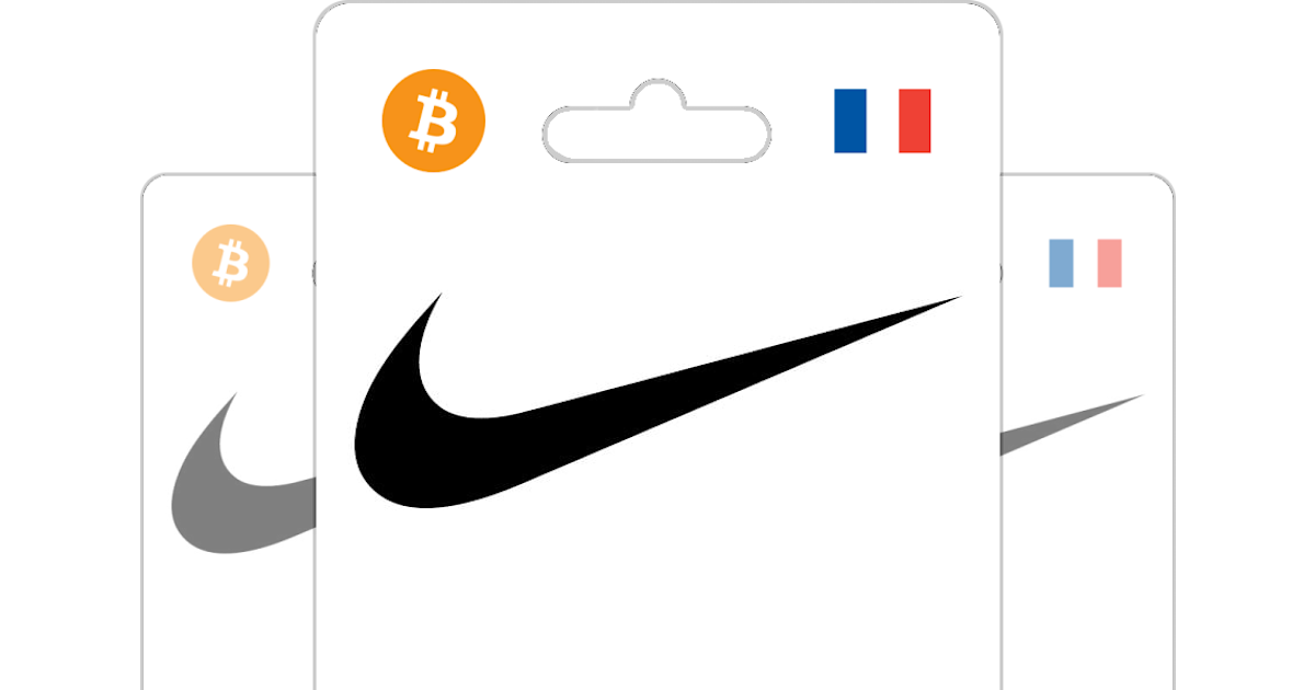 Acheter Nike Carte cadeau avec Bitcoin ETH USDT ou Crypto