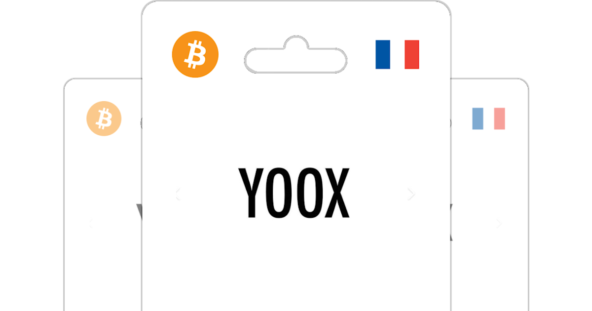 Buy YOOX Gift Card with Bitcoin ETH USDT or Crypto Bitrefill
