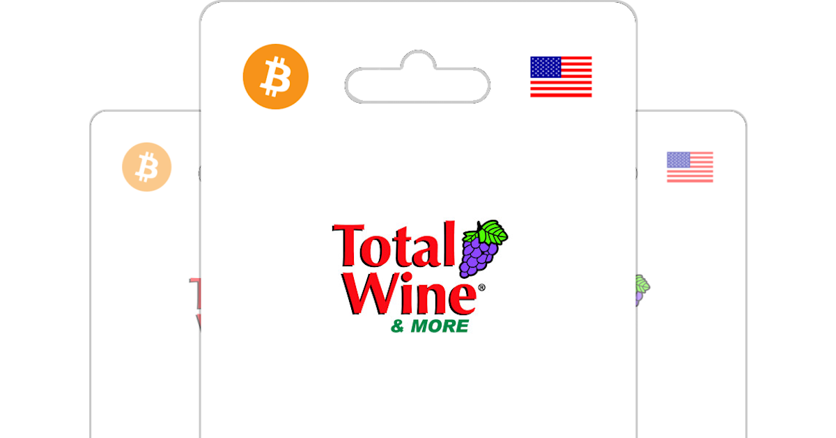 Buy Total Wine Gift Card with Bitcoin ETH USDT or Crypto Bitrefill