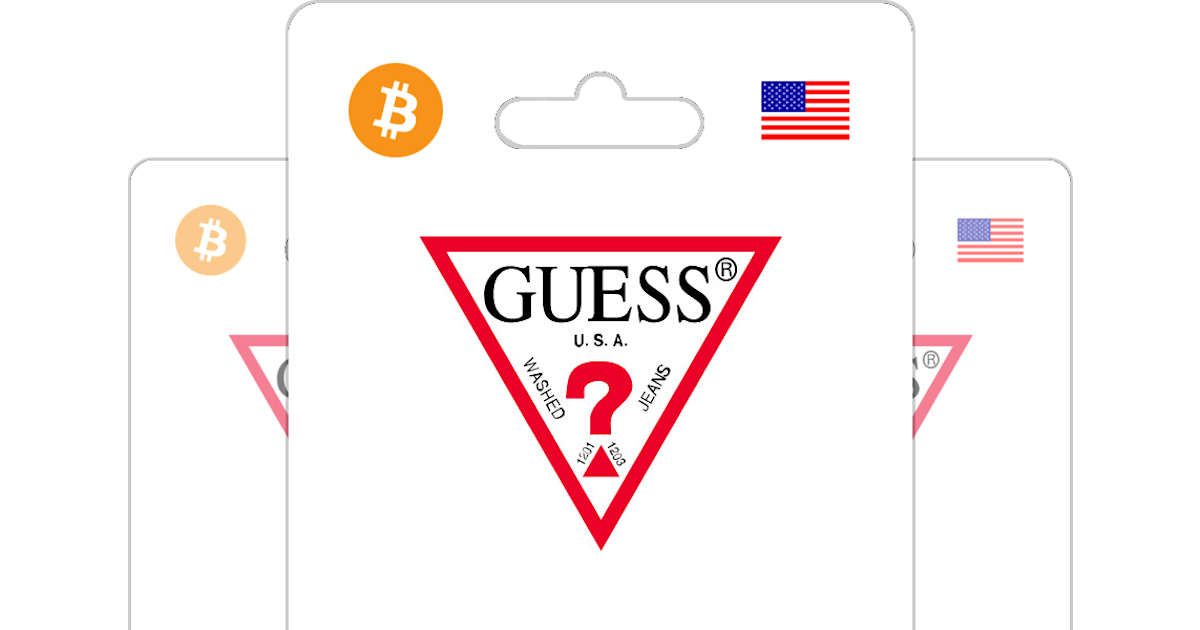 Buy Guess Gift Card with Bitcoin ETH USDT or Crypto Bitrefill