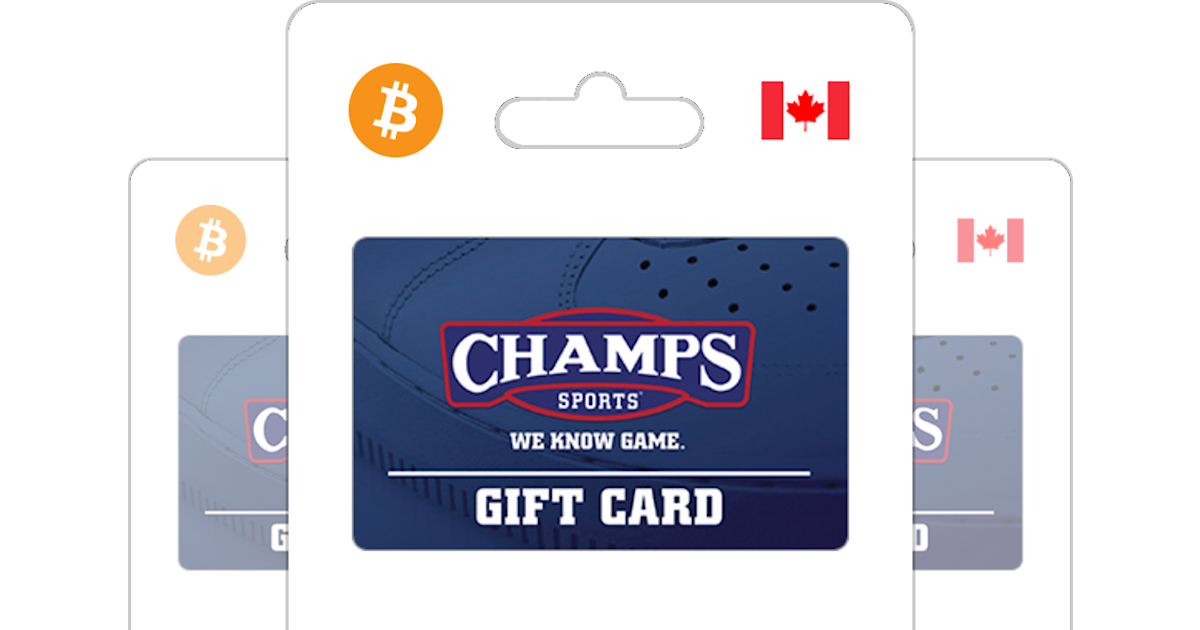 Champs top gift card
