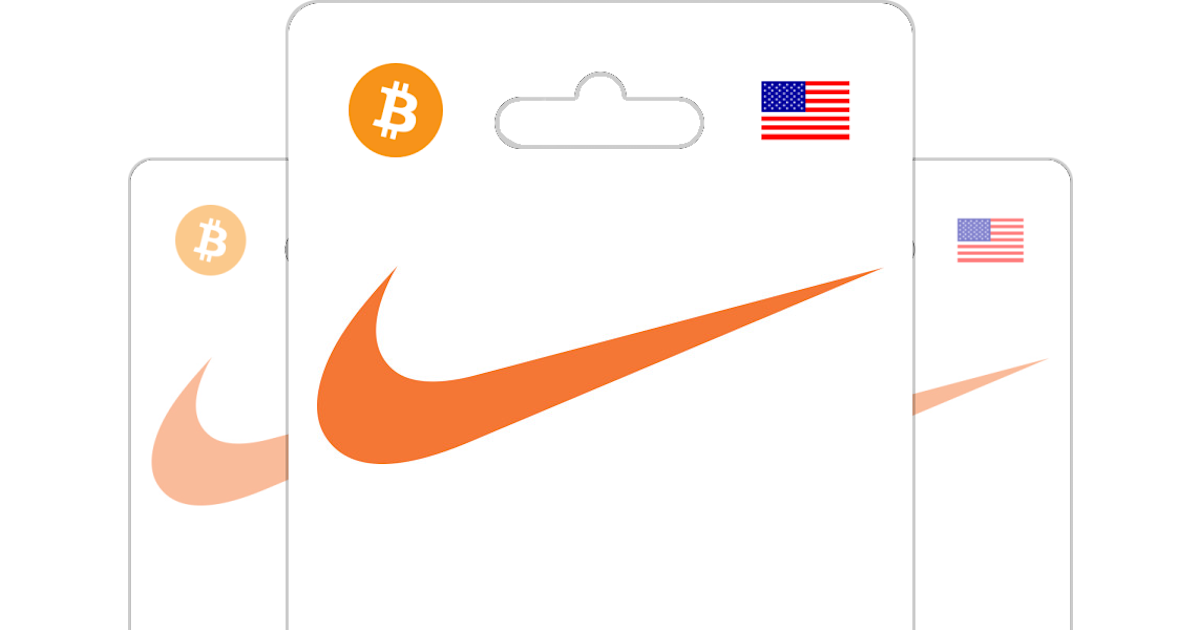 Buy Nike Gift Card with Bitcoin ETH USDT or Crypto Bitrefill