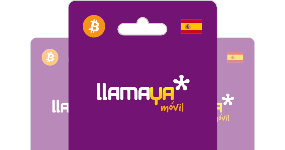 LLamaya Móvil España Prepaid Top Up with Bitcoin - Bitrefill
