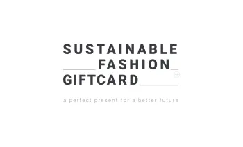 Tarjeta Regalo Sustainable Fashion Giftcard NL 